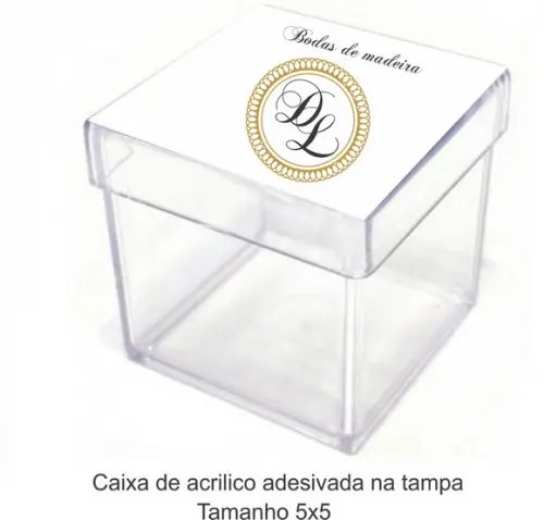 Caixa de Acrílico-monograma 31