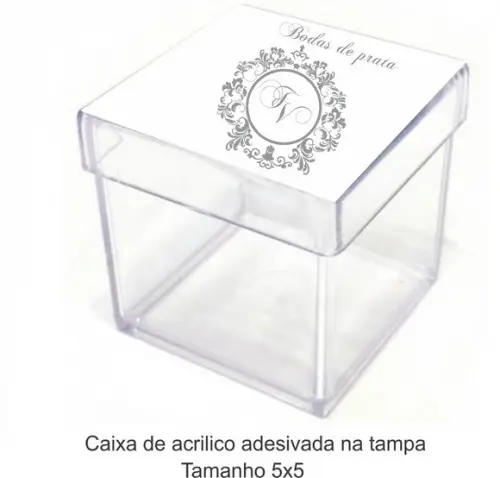 Caixa de Acrílico-monograma 30