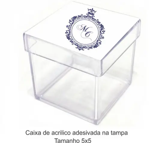 Caixa de Acrílico-monograma 40