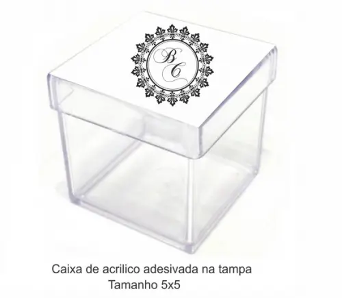 Caixa de Acrílico-monograma 4