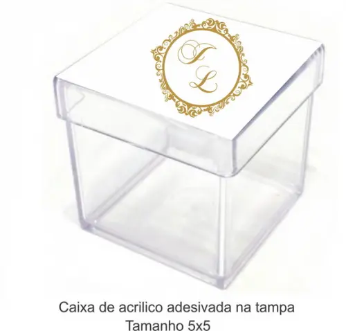 Caixa de Acrílico-monograma 38