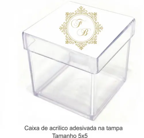 Caixa de Acrílico-monograma 39