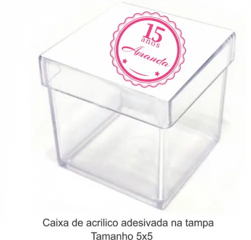 Caixa de Acrílico-monograma 37
