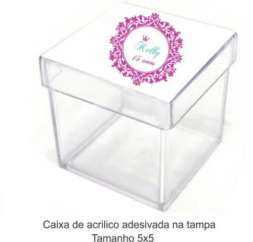 Caixa de Acrílico-monograma 46