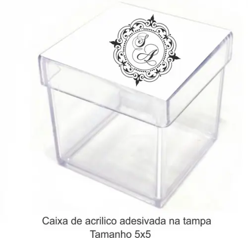 Caixa de Acrílico-monograma 49