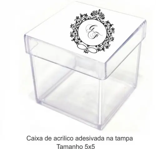 Caixa de Acrílico-monograma 43