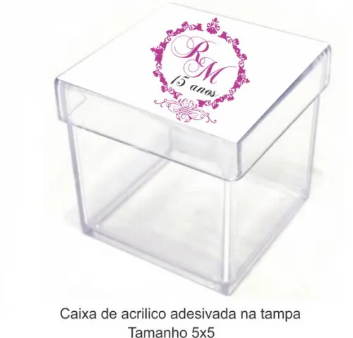 Caixa de Acrílico-monograma 45