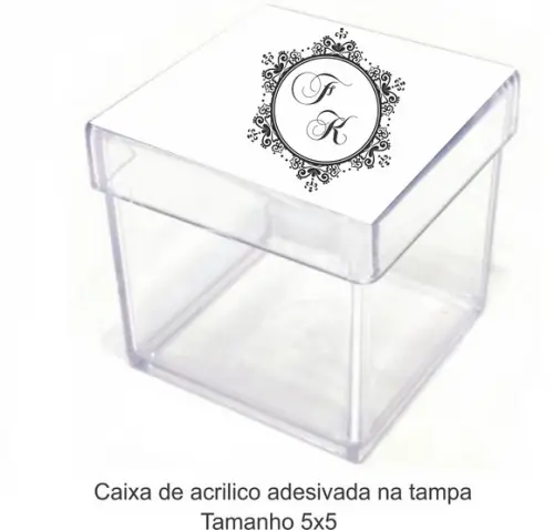 Caixa de Acrílico-monograma 44