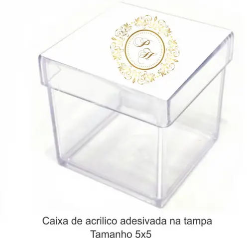 Caixa de Acrílico-monograma 56