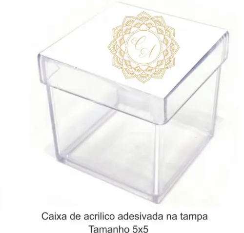 Caixa de Acrílico-monograma 57