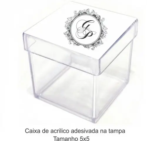 Caixa de Acrílico-monograma 53
