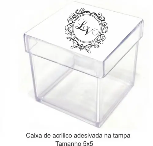 Caixa de Acrílico-monograma 54