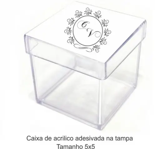 Caixa de Acrílico-monograma 52