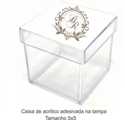 Caixa de Acrílico-monograma 55