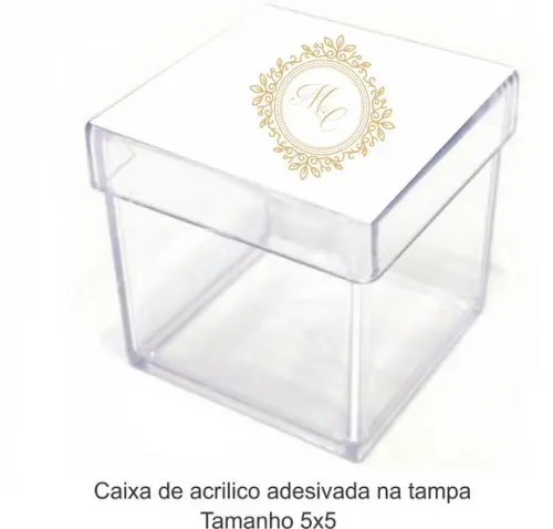 Caixa de Acrílico-monograma 58