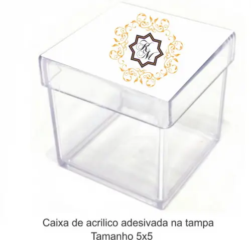 Caixa de Acrílico-monograma 60