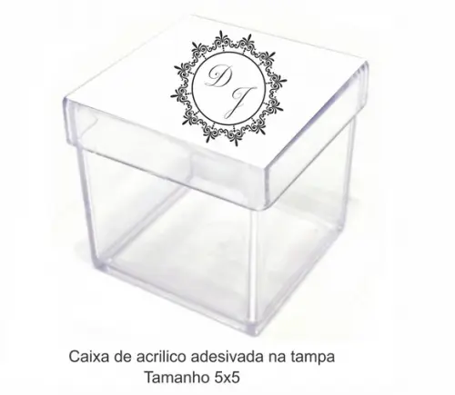 Caixa de Acrílico-monograma 6