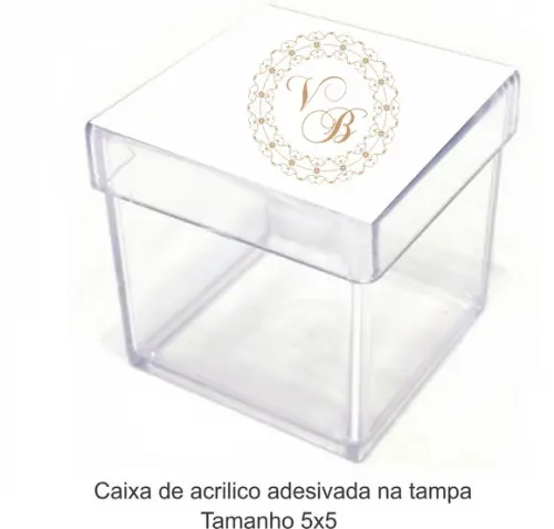 Caixa de Acrílico-monograma 63