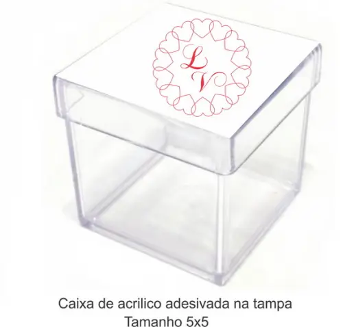 Caixa de Acrílico-monograma 66