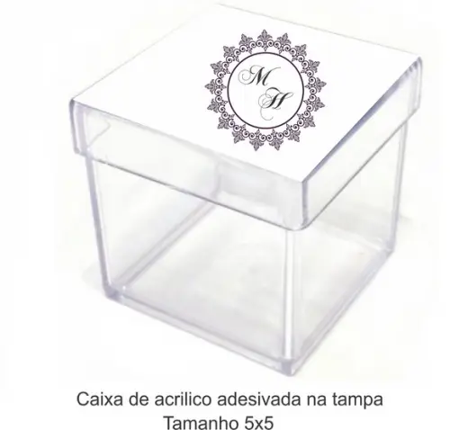 Caixa de Acrílico-monograma 65