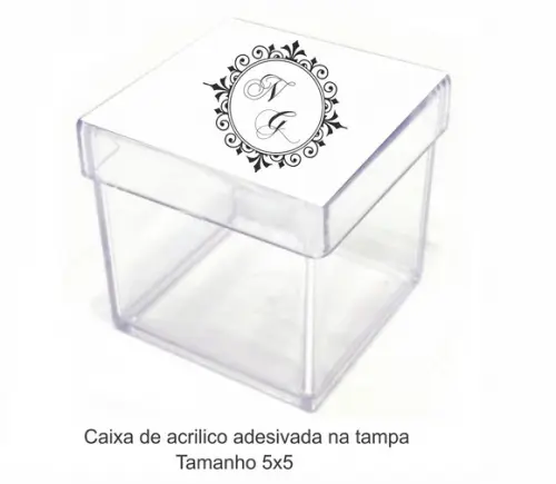 Caixa de Acrílico-monograma 7