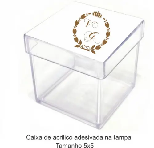 Caixa de Acrílico-monograma 70