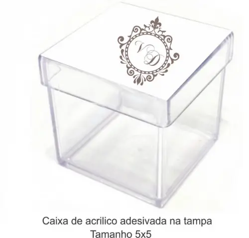 Caixa de Acrílico-monograma 73