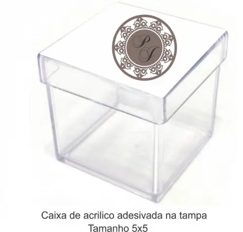 Caixa de Acrílico-monograma 78