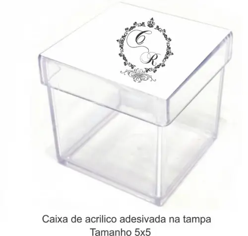 Caixa de Acrílico-monograma 72