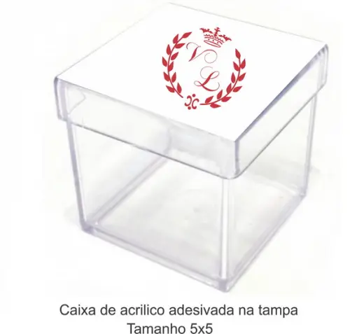 Caixa de Acrílico-monograma 74