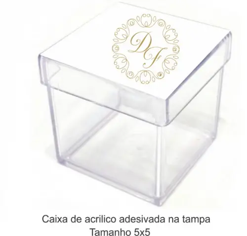 Caixa de Acrílico-monograma 76
