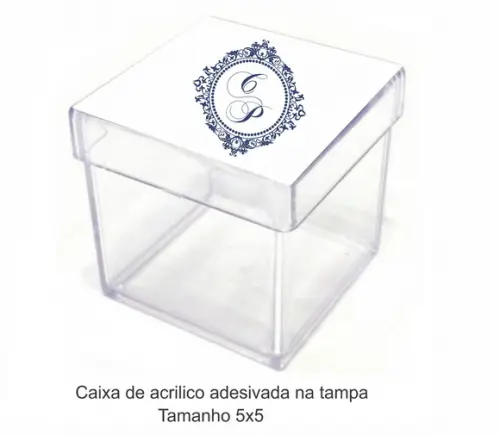 Caixa de Acrílico-monograma 9
