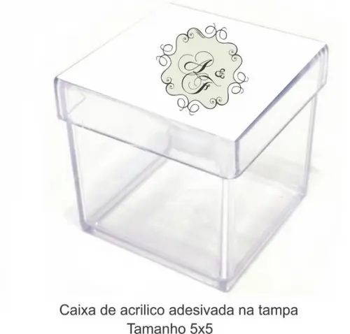 Caixa de Acrílico-monograma 81