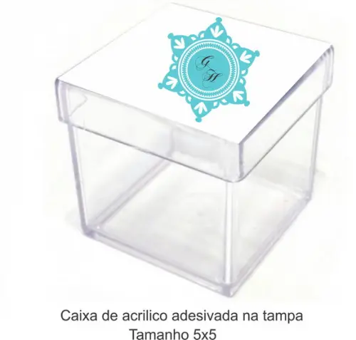 Caixa de Acrílico-monograma 79