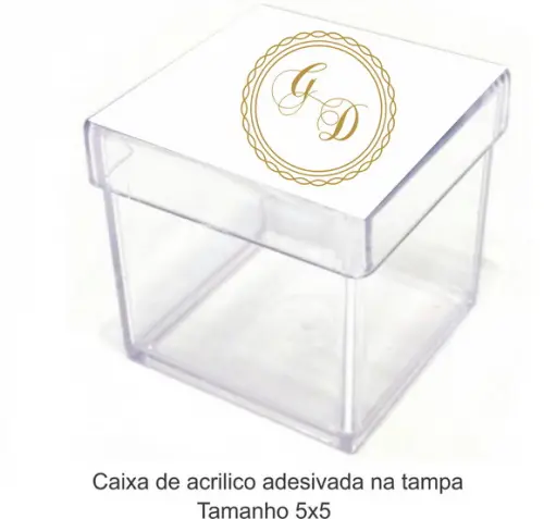 Caixa de Acrílico-monograma 80