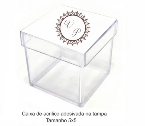 Caixa de Acrílico-monograma 8