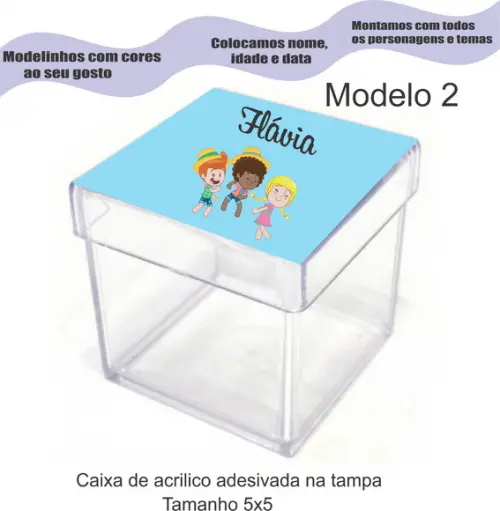 Caixa de Acrílico-mundo Bita