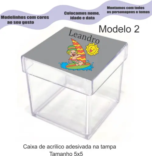 Caixa de Acrílico-patatí Patatá
