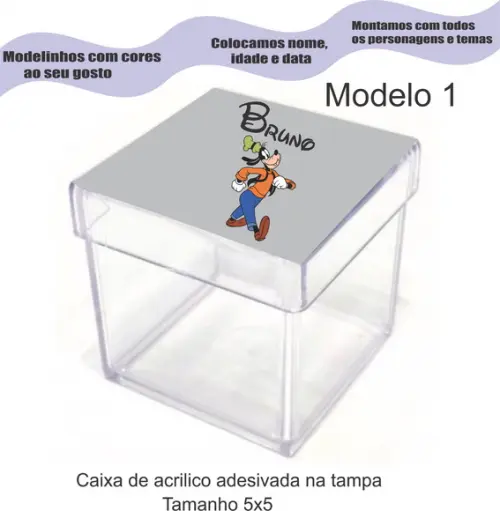 Caixa de Acrílico-pateta