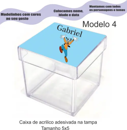 Caixa de Acrílico-pateta
