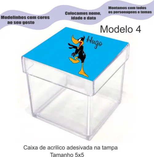 Caixa de Acrílico-patolino