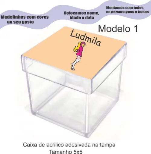 Caixa de Acrílico-penelope Charmosa