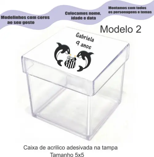 Caixa de Acrílico-peixe
