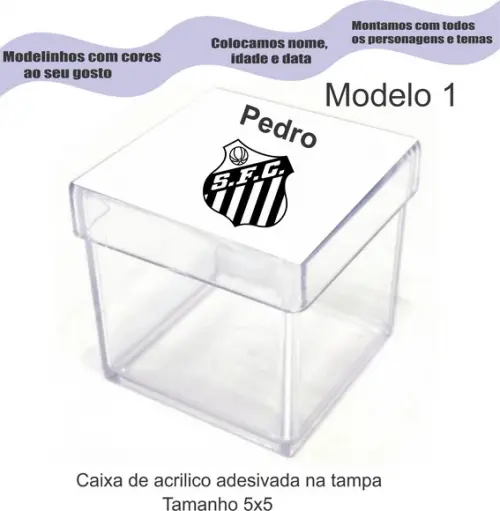 Caixa de Acrílico-peixe