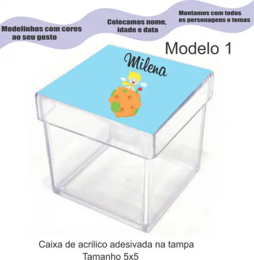 Caixa de Acrílico-pequeno Príncipe