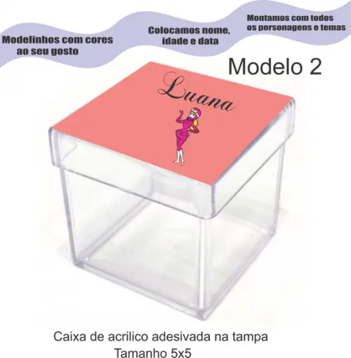 Caixa de Acrílico-penelope Charmosa