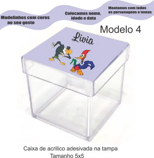 Caixa de Acrílico-pica Pau