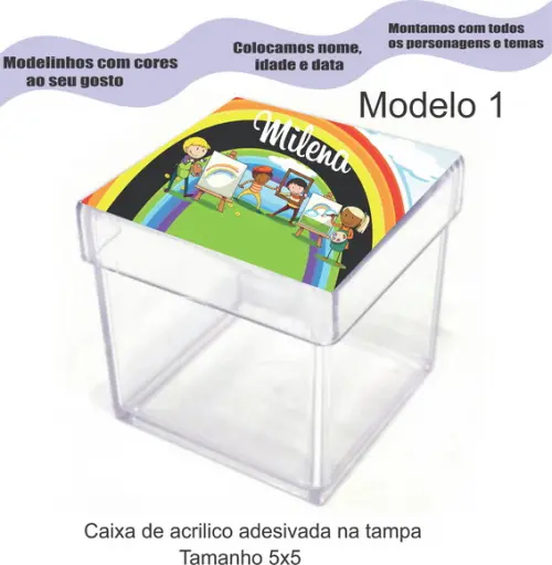 Caixa de Acrílico-pintando o 7
