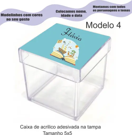 Caixa de Acrílico-pirata