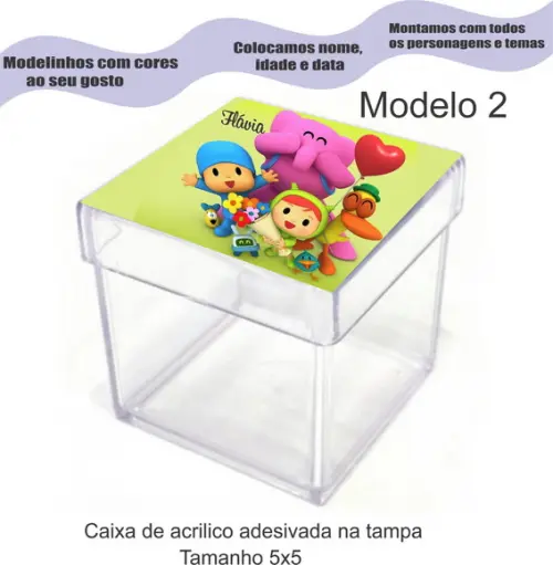 Caixa de Acrílico-pocoyo